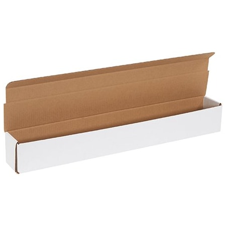 Bsc Preferred 27-1/2 x 3-1/2 x 3-1/2'' White Corrugated Mailers, 50PK BUY00020879